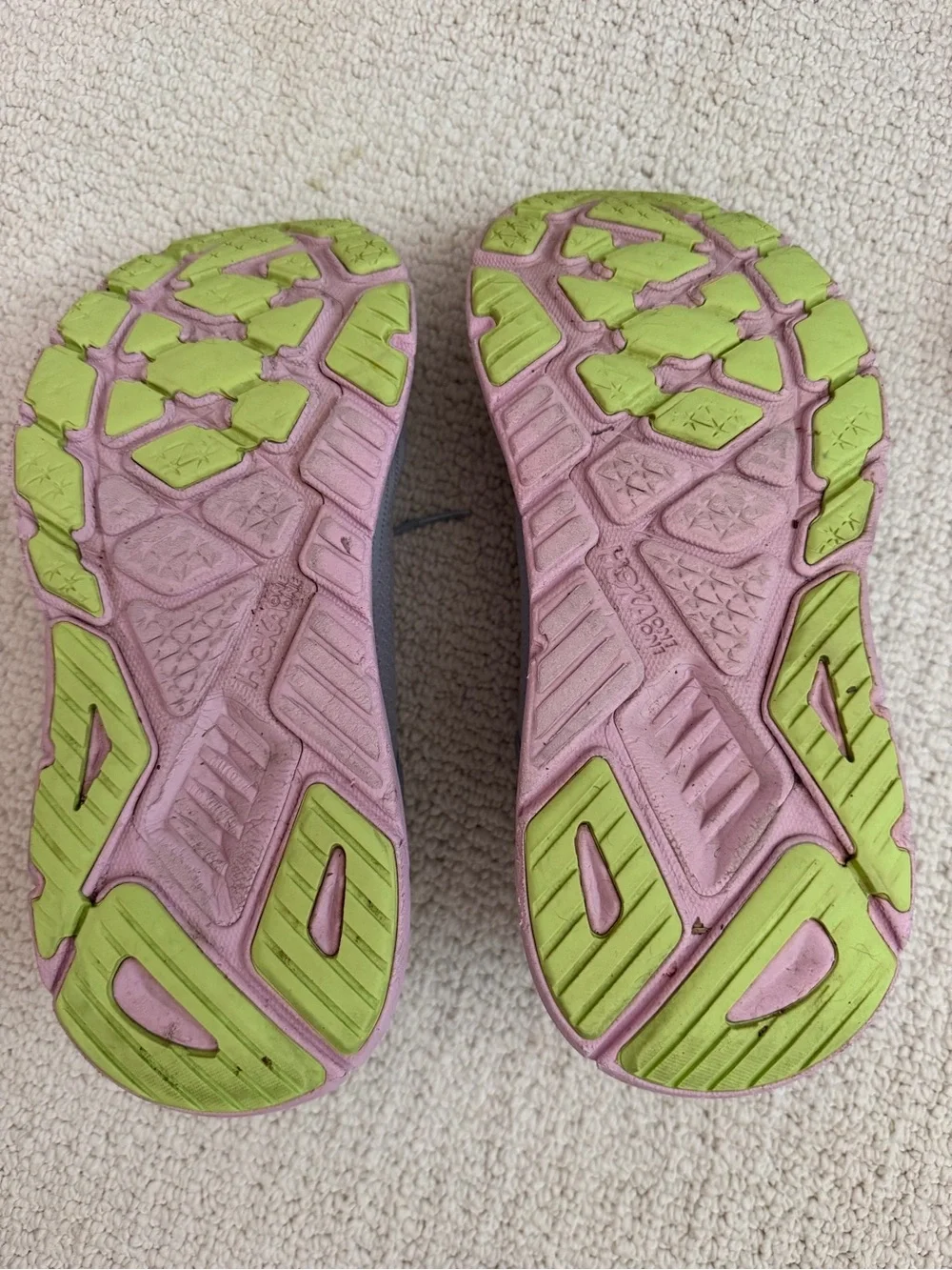 Hoka Women's Gray and Pink Athletic Running Shoes